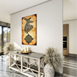 Dini Cam Tablo - Dikey Hat Sanatı - Dini Motif 02-029