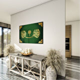 Dini Cam Tablo - Dikey Hat Sanatı - Dini Motif 03-014