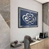 Dini Cam Tablo - Dikey Hat Sanatı - Dini Motif 05-035