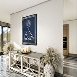 Dini Cam Tablo - Dikey Hat Sanatı - Dini Motif 06-027