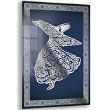 Dini Cam Tablo - Dikey Hat Sanatı - Dini Motif 06-031