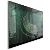 Dini Cam Tablo - Dikey Hat Sanatı - Dini Motif 07-020