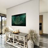 Dini Cam Tablo - Dikey Hat Sanatı - Dini Motif 07-034