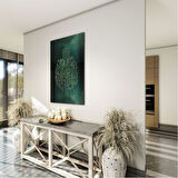 Dini Cam Tablo - Dikey Hat Sanatı - Dini Motif 08-031