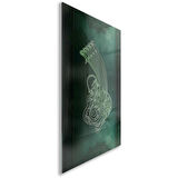 Dini Cam Tablo - Dikey Hat Sanatı - Dini Motif 08-035