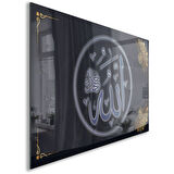 Dini Cam Tablo - Dikey Hat Sanatı - Dini Motif 09-006