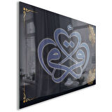 Dini Cam Tablo - Dikey Hat Sanatı - Dini Motif 09-037