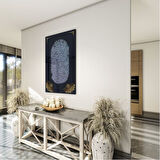 Dini Cam Tablo - Dikey Hat Sanatı - Dini Motif 10-011