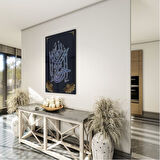 Dini Cam Tablo - Dikey Hat Sanatı - Dini Motif 10-019