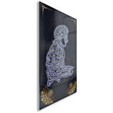 Dini Cam Tablo - Dikey Hat Sanatı - Dini Motif 10-035