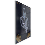 Dini Cam Tablo - Dikey Hat Sanatı - Dini Motif 10-037