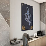 Dini Cam Tablo - Dikey Hat Sanatı - Dini Motif 10-037