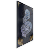 Dini Cam Tablo - Dikey Hat Sanatı - Dini Motif 11-002