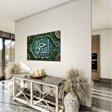 Dini Cam Tablo - Dikey Hat Sanatı - Dini Motif 11-016