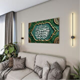 Dini Cam Tablo - Dikey Hat Sanatı - Dini Motif 11-033