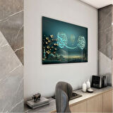 Dini Cam Tablo - Yatay Hat Sanatı - Dini Motif 01-015