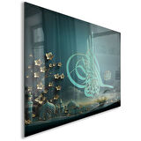 Dini Cam Tablo - Yatay Hat Sanatı - Dini Motif 01-033