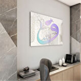 Dini Cam Tablo - Yatay Hat Sanatı - Dini Motif 05-037