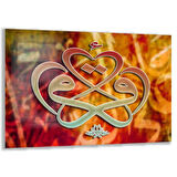 Dini Cam Tablo - Yatay Hat Sanatı - Dini Motif 11-034