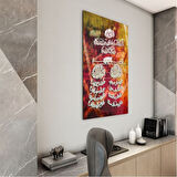 Dini Cam Tablo - Yatay Hat Sanatı - Dini Motif 12-016