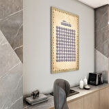 Dini Cam Tablo - Dikey Hat Sanatı - Dini Motif 14- 002