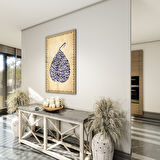 Dini Cam Tablo - Dikey Hat Sanatı - Dini Motif 14- 008
