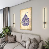 Dini Cam Tablo - Dikey Hat Sanatı - Dini Motif 14- 008