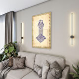 Dini Cam Tablo - Dikey Hat Sanatı - Dini Motif 14- 012