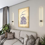 Dini Cam Tablo - Dikey Hat Sanatı - Dini Motif 14- 022