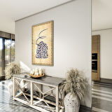 Dini Cam Tablo - Dikey Hat Sanatı - Dini Motif 14- 022