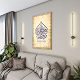 Dini Cam Tablo - Dikey Hat Sanatı - Dini Motif 14- 024