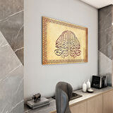 Dini Cam Tablo - Yatay Hat Sanatı - Dini Motif 15- 009