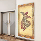 Dini Cam Tablo - Dikey Hat Sanatı - Dini Motif 15- 029