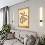 Dini Cam Tablo - Dikey Hat Sanatı - Dini Motif 15- 029