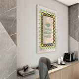 Dini Cam Tablo - Dikey Hat Sanatı - Dini Motif 16- 017