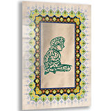 Dini Cam Tablo - Dikey Hat Sanatı - Dini Motif 16- 031