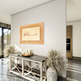 Dini Cam Tablo - Yatay Hat Sanatı - Dini Motif 17- 005