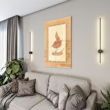 Dini Cam Tablo - Dikey Hat Sanatı - Dini Motif 17- 036