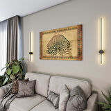 Dini Cam Tablo - Yatay Hat Sanatı - Dini Motif 18- 009