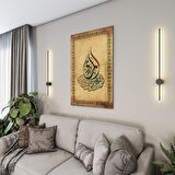Dini Cam Tablo - Dikey Hat Sanatı - Dini Motif 18- 006