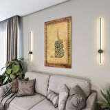 Dini Cam Tablo - Dikey Hat Sanatı - Dini Motif 18- 023