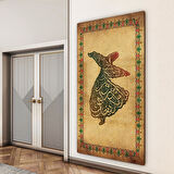 Dini Cam Tablo - Dikey Hat Sanatı - Dini Motif 18- 029