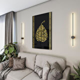 Dini Cam Tablo - Dikey Hat Sanatı - Dini Motif 20- 008