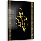 Dini Cam Tablo - Dikey Hat Sanatı - Dini Motif 20- 033