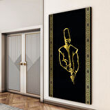 Dini Cam Tablo - Dikey Hat Sanatı - Dini Motif 20- 033