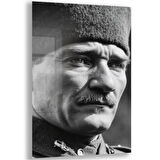 Atatürk Cam Tablo - Yatay Motif 01-002