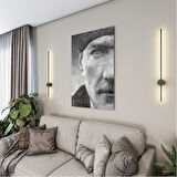 Atatürk Cam Tablo - Yatay Motif 01-005