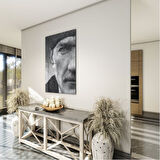 Atatürk Cam Tablo - Yatay Motif 01-005