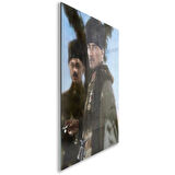 Atatürk Cam Tablo - Yatay Motif 01-010