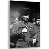 Atatürk Cam Tablo - Yatay Motif 01-013
